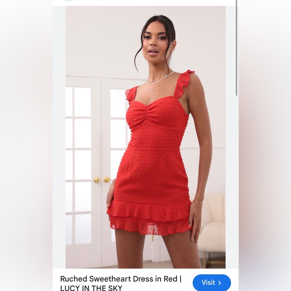 Lucy In The Sky Red Mini Dress